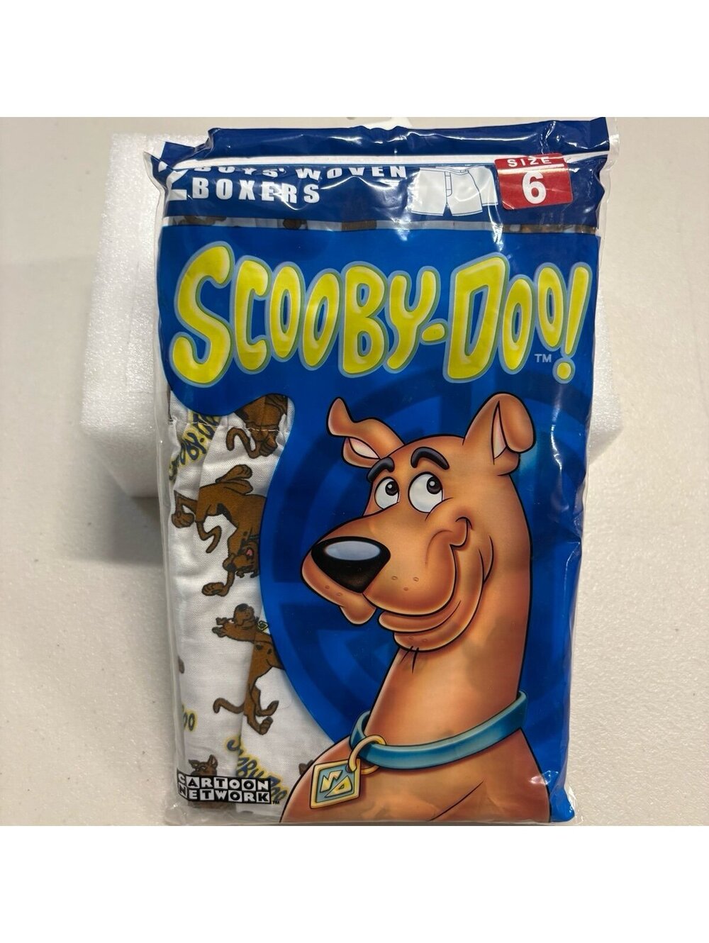 NEW Vintage Unopened Scooby-Doo! 2 Pack Boxers Size 6